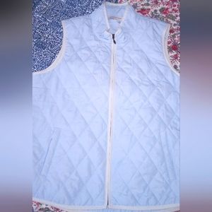 Light blue quilted vest by Coldwater Creek XL